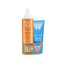 Spray fluide invisible SPF50+ et Lait apaisant après-soleil 100ml Offert - Capital Soleil | L'Oréal Dermatological Beauty Partner Shop