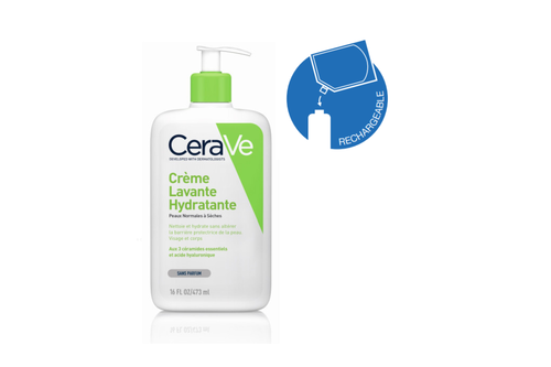 Cr&egrave;me Lavante Hydratante visage et corps grand format - BRI CeraVe Acn&eacute; et Nettoyants | L'Or&eacute;al Dermatological Beauty Partner Shop