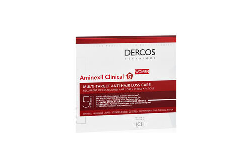 Dercos Technique Aminexil Femme Clinical 5 - 21 x 6 ml - Capillaire | L'Or&eacute;al Dermatological Beauty Partner Shop