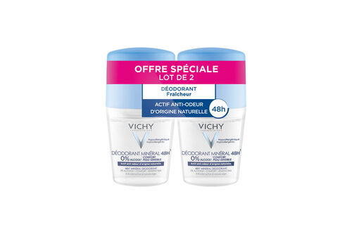 2x D&eacute;odorant bille min&eacute;ral 48H anti-odeur - D&eacute;odorants-Dermo-Tol&eacute;rance | L'Or&eacute;al Dermatological Beauty Partner Shop