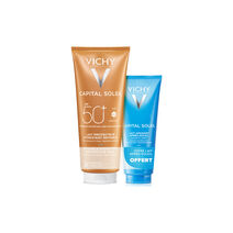 Capital Soleil Lait Protecteur Hydratant Invisible SPF50+ 300ml avec Lait Apaisant Après-Soleil Offert - Vichy | L'Oréal Dermatological Beauty Partner Shop