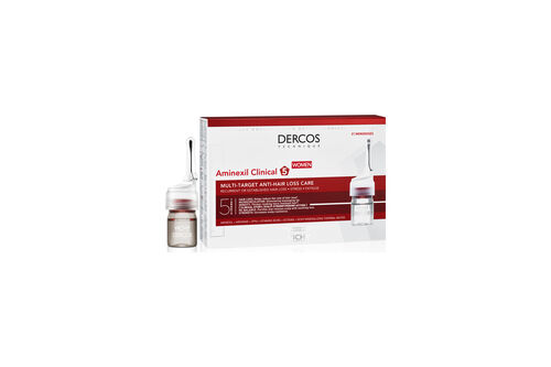 Dercos Technique Aminexil Femme Clinical 5 - 21 x 6 ml - Capillaire | L'Or&eacute;al Dermatological Beauty Partner Shop