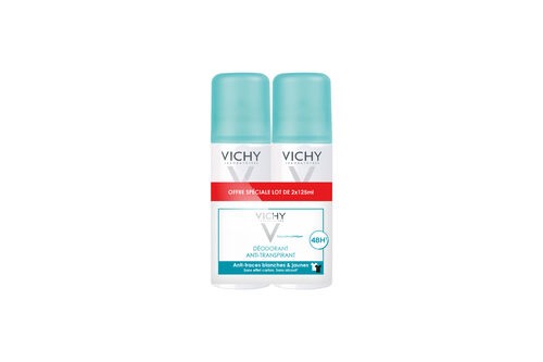2x D&eacute;odorant A&eacute;rosol 48h Anti-Transpirant Anti-Traces - D&eacute;odorants-Dermo-Tol&eacute;rance | L'Or&eacute;al Dermatological Beauty Partner Shop