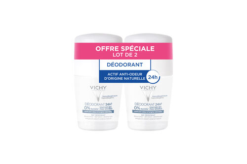 2x D&eacute;odorant 24H actif anti-odeur - Roll-on - D&eacute;odorants-Dermo-Tol&eacute;rance | L'Or&eacute;al Dermatological Beauty Partner Shop