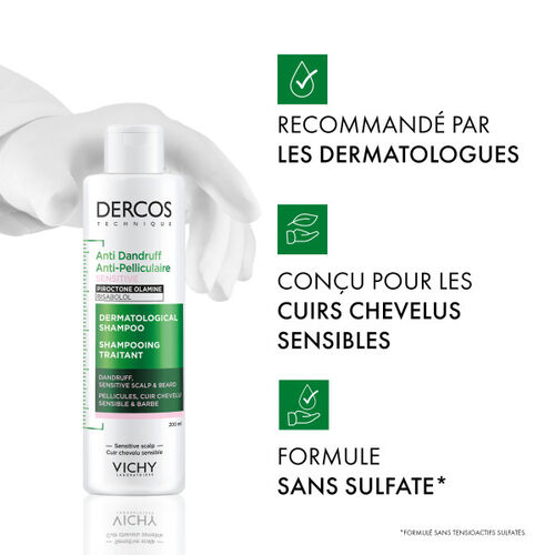 Dercos Shampooing Anti-Pelliculaire Sensitive - Dercos | L'Or&eacute;al Dermatological Beauty Partner Shop