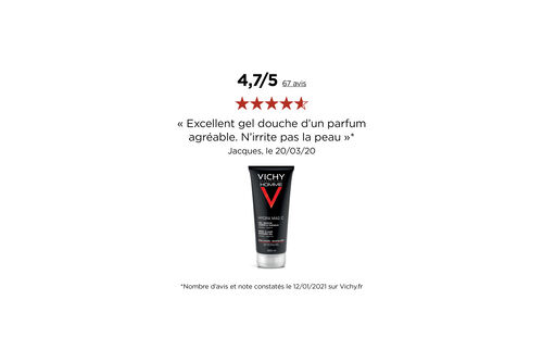 Vichy Homme HYDRA MAG-C Gel-Douche Hydratant Revigorant - Gels, Huiles & Cr&egrave;mes de douche | L'Or&eacute;al Dermatological Beauty Partner Shop