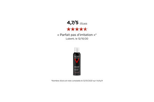 Vichy Homme Mousse &agrave; raser Anti-irritations - Autres | L'Or&eacute;al Dermatological Beauty Partner Shop