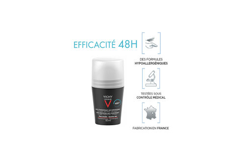 LOT*2 Vichy Homme Déodorant bille 48H anti-irritation - Vichy Homme | L'Oréal Dermatological Beauty Partner Shop