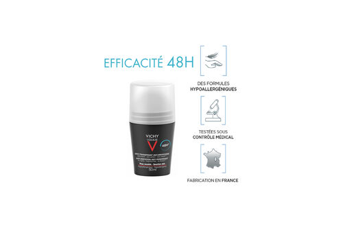 2x Vichy Homme D&eacute;odorants bille 48H anti-irritation - Coffrets & Lots | L'Or&eacute;al Dermatological Beauty Partner Shop