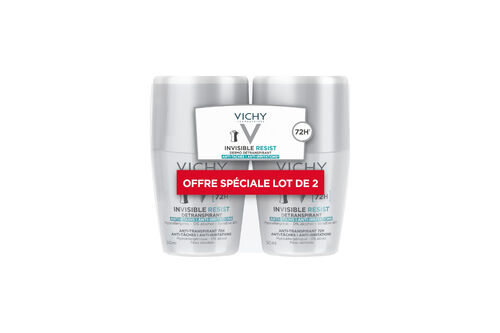 2x Dermo-d&eacute;transpirant Invisible Protect - BRI Vichy D&eacute;odorants Unitaires | L'Or&eacute;al Dermatological Beauty Partner Shop