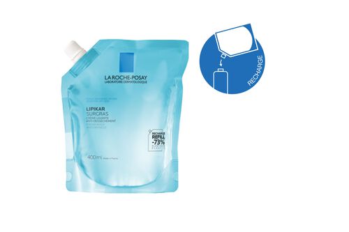 Lipikar Surgras Cr&egrave;me lavante anti-dess&egrave;chement EcoRecharge - Peaux s&egrave;ches &agrave; tr&egrave;s s&egrave;ches | L'Or&eacute;al Dermatological Beauty Partner Shop