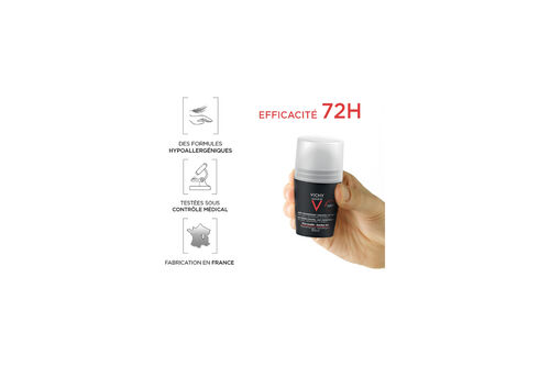 Vichy Homme D&eacute;odorant Contr&ocirc;le Extr&ecirc;me - BRI Vichy D&eacute;odorants Unitaires | L'Or&eacute;al Dermatological Beauty Partner Shop
