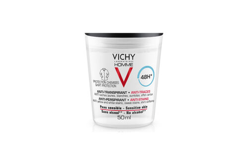 2x D&eacute;odorant Vichy Homme Bille 48H Anti-Transpirant Anti-Traces - D&eacute;odorants-Dermo-Tol&eacute;rance | L'Or&eacute;al Dermatological Beauty Partner Shop