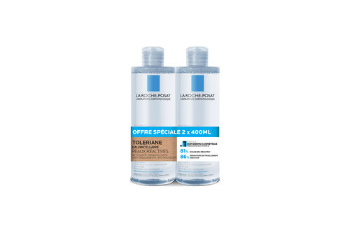 2x Toleriane Eau Micellaire Peaux r&eacute;actives - Visage | L'Or&eacute;al Dermatological Beauty Partner Shop