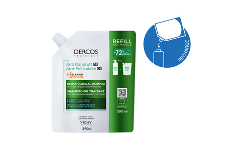 Dercos Technique Antipelliculaire DS cheveux gras Ecorecharge - Capillaire | L'Or&eacute;al Dermatological Beauty Partner Shop
