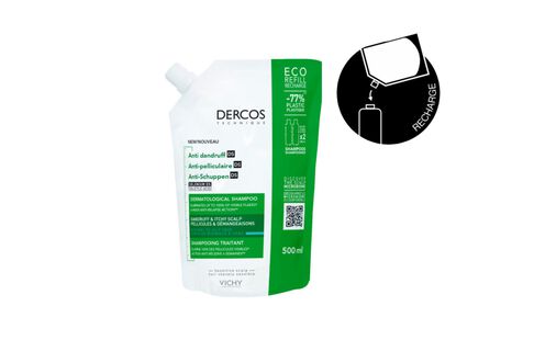 Dercos Ecorecharge Antipell DS shampooing cheveux normaux - Éco-responsables 🍃 | L'Oréal Dermatological Beauty Partner Shop