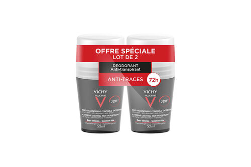 2x Vichy Homme D&eacute;odorant bille 72H - D&eacute;odorants-Dermo-Tol&eacute;rance | L'Or&eacute;al Dermatological Beauty Partner Shop