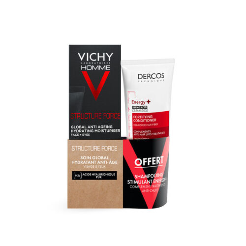 Soin Hydratant Anti-Age Homme et Shampooing anti-chute &agrave; l'Aminexil - Vichy Homme | L'Or&eacute;al Dermatological Beauty Partner Shop