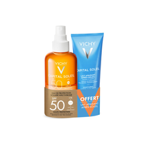 Eau solaire SPF50 et Lait apaisant après-soleil 100ml Offert - Capital Soleil | L'Oréal Dermatological Beauty Partner Shop