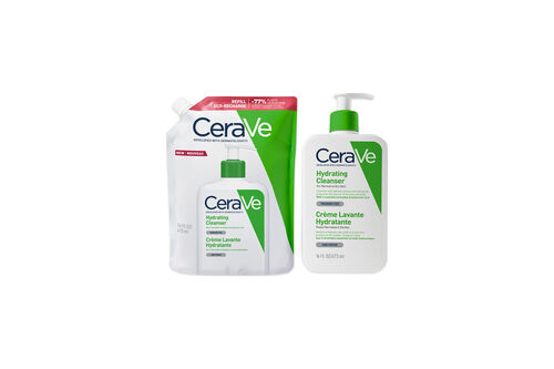 Cr&egrave;me Lavante Hydratante Eco Recharge Peaux Normales &agrave; S&egrave;ches - BRI CeraVe Acn&eacute; et Nettoyants | L'Or&eacute;al Dermatological Beauty Partner Shop